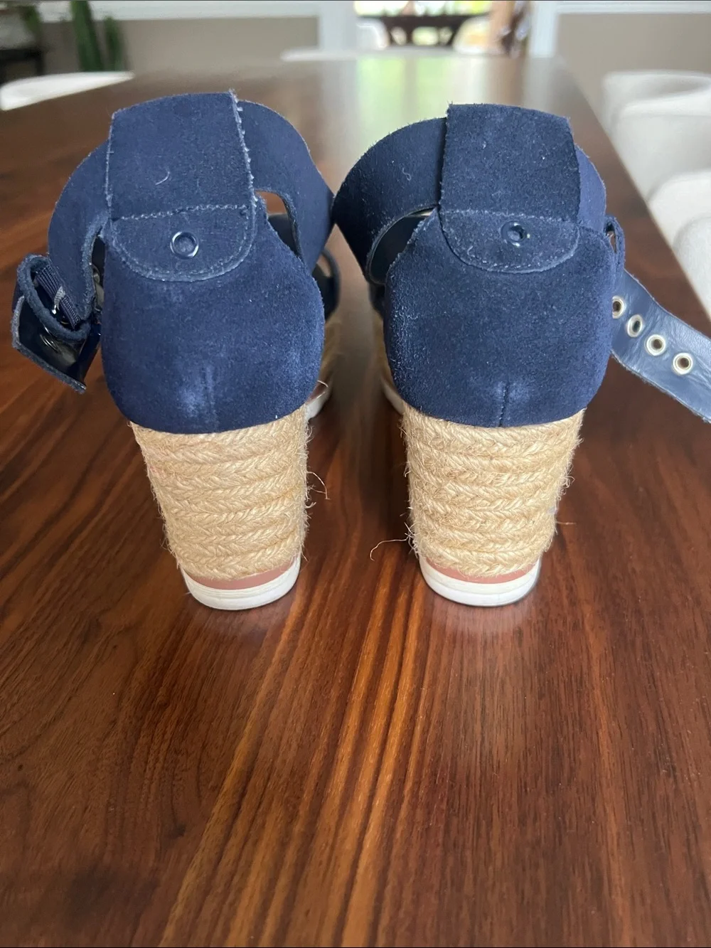 Women’s Navy Espadrille Wedge Sandals - Marc Fisher